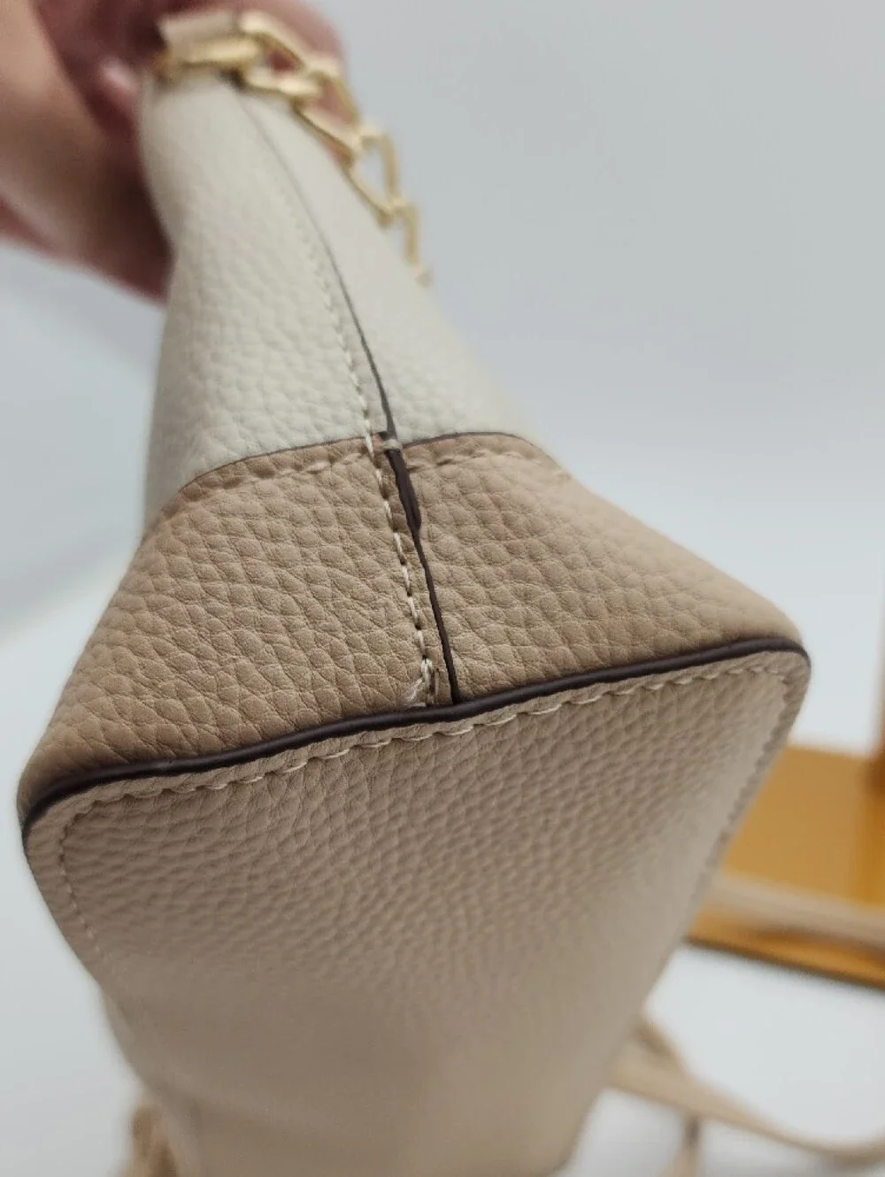 Nanette Lepore Cream and Beige Crossbody Bag